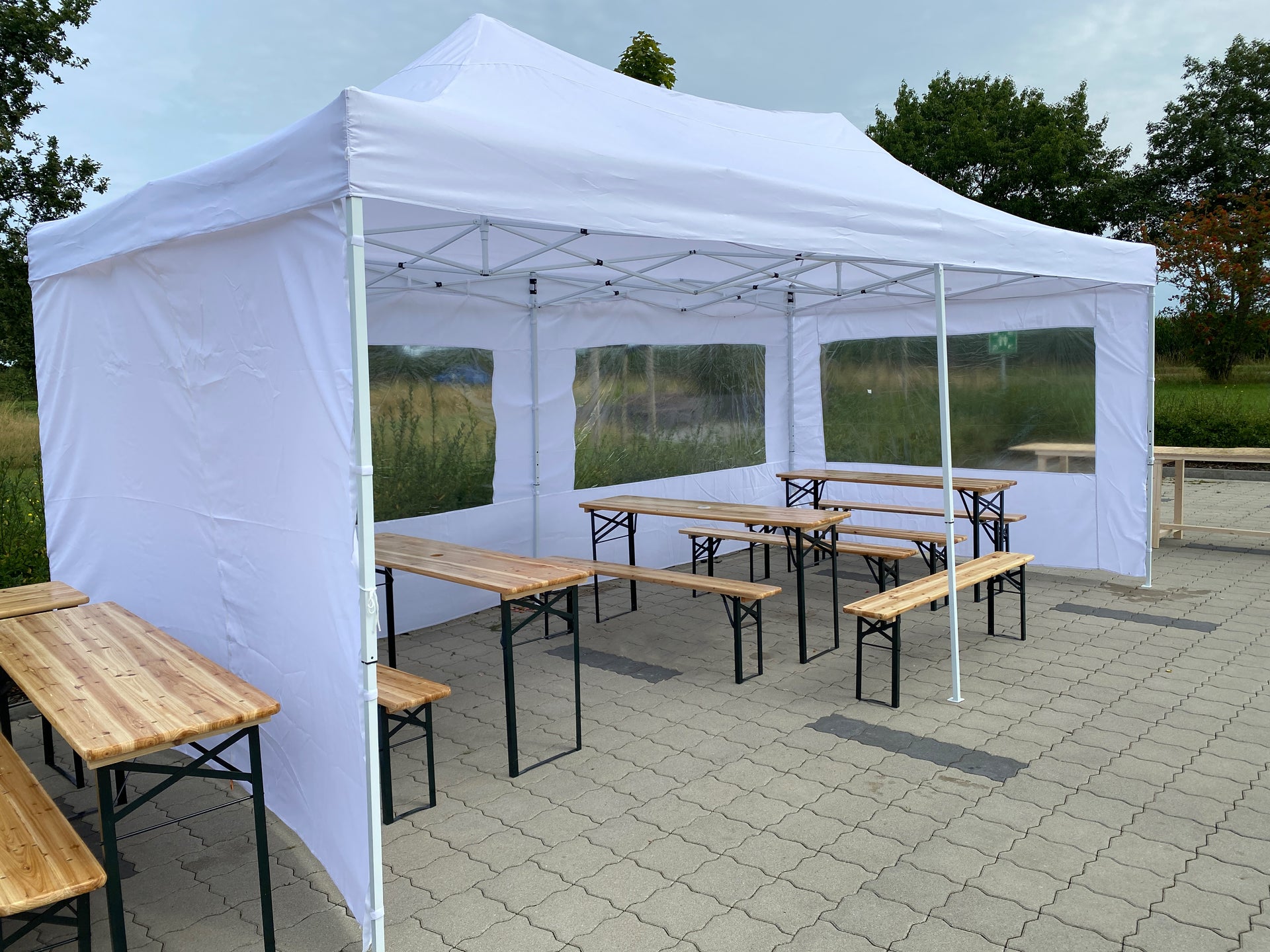 zelt wiki Faltpavillon 3x6 Meter